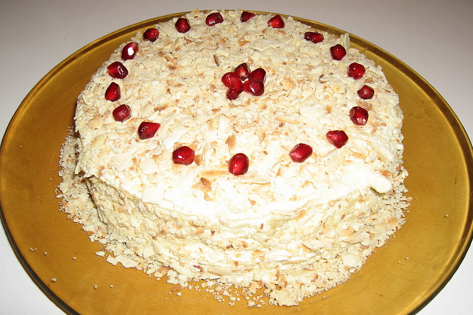 Торт слоёный «Зимнее чудо» 