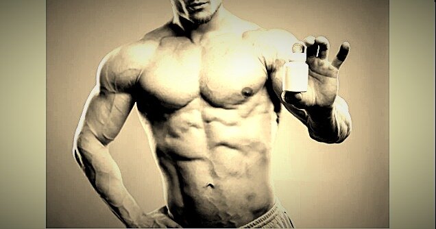 Бодибилдер с таблетками