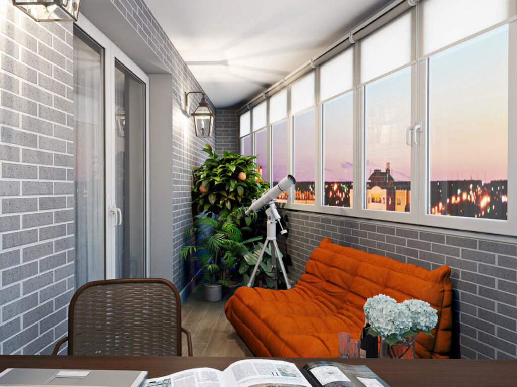 Многие бы не отказались от такого балкона