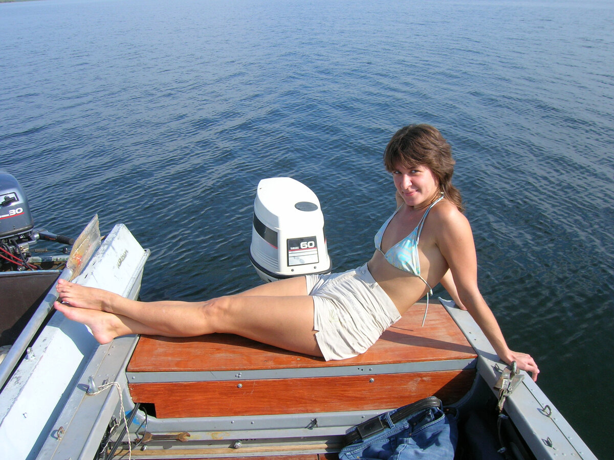 За месяц до этого. На фото я еще не знала, что через месяц стану землевладелицей!