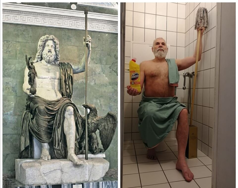 Юпитер  олимпийский и Зевс дома. На самоизоляции!