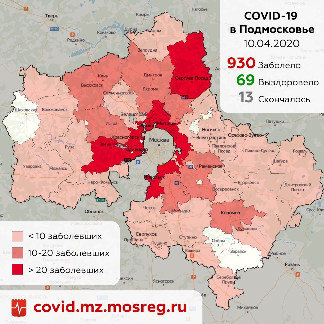 Covid-19 в Московской Области