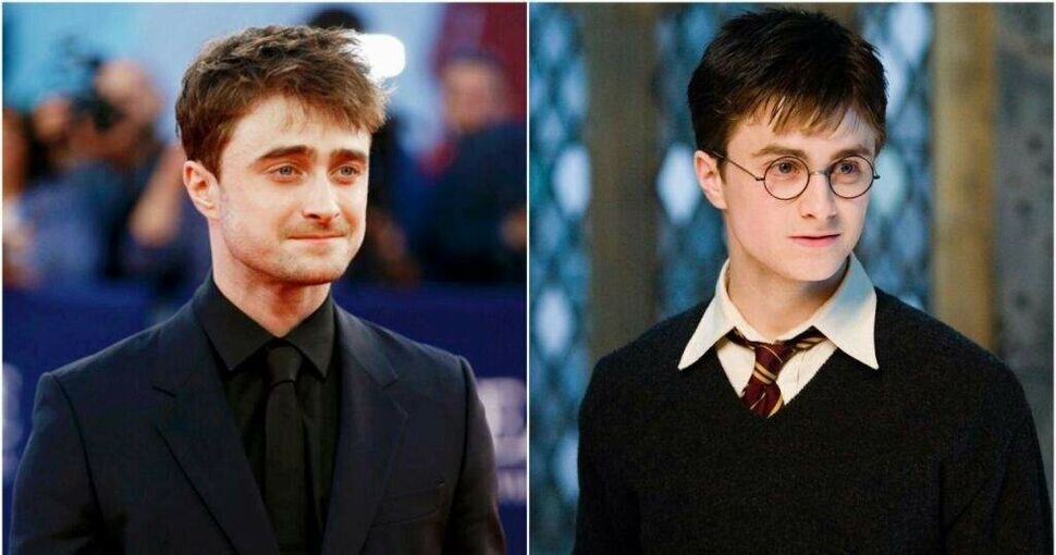 Тогда и сейчас Дэниел Рэдклифф.