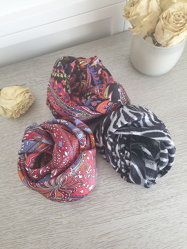 Платки из 100% шелка от шарфа из искусственного меха by ICONIC CODE