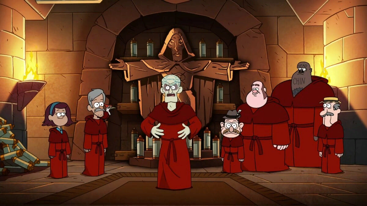 Кадр из мульт-сериала "Гравити Фоллс".