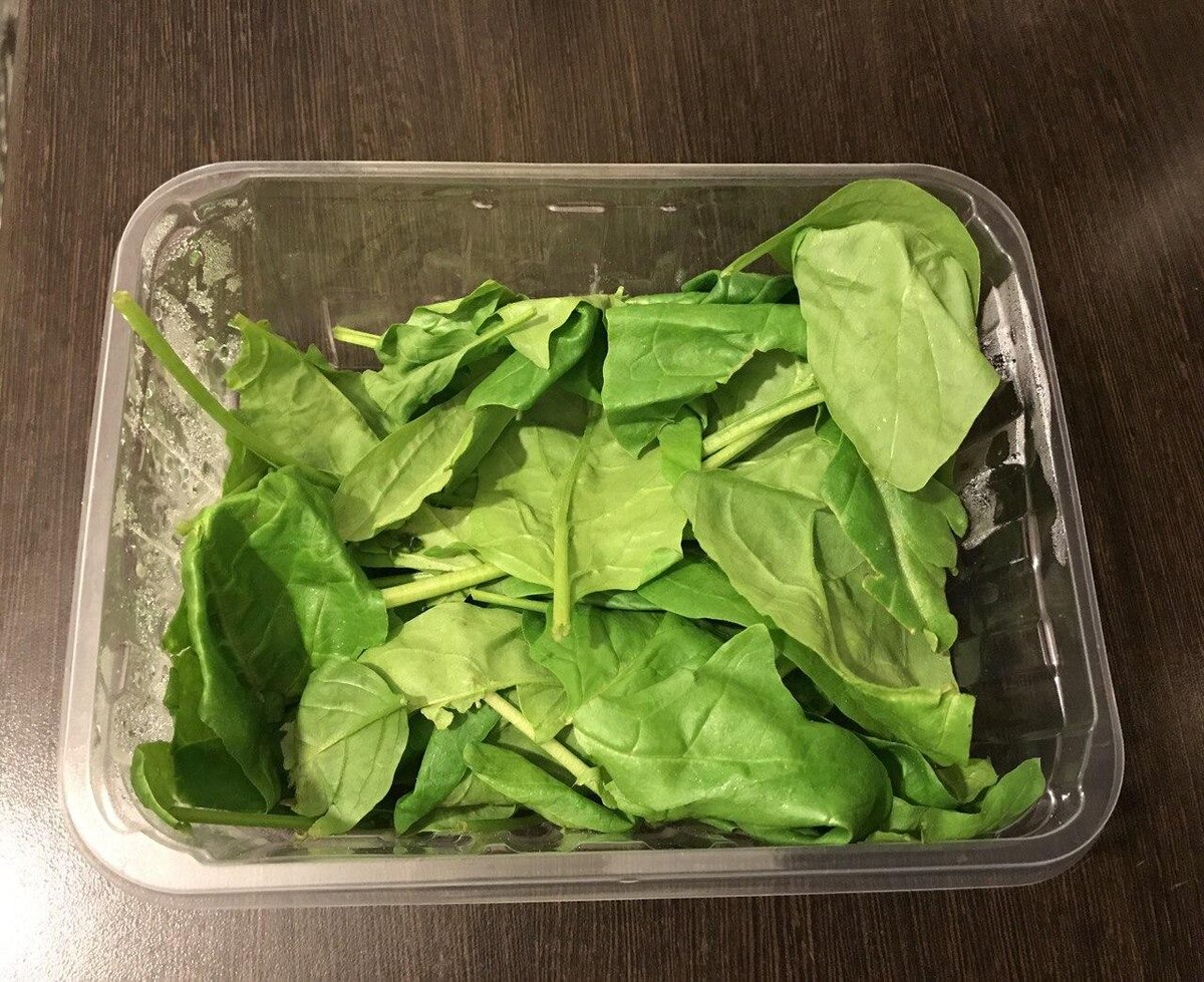 шпинат - главный ингредиент (фото автора) 