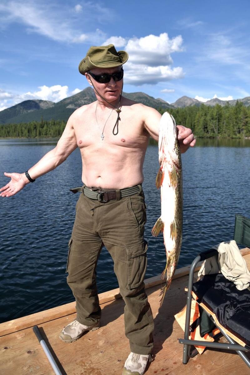 путин на отдыхе