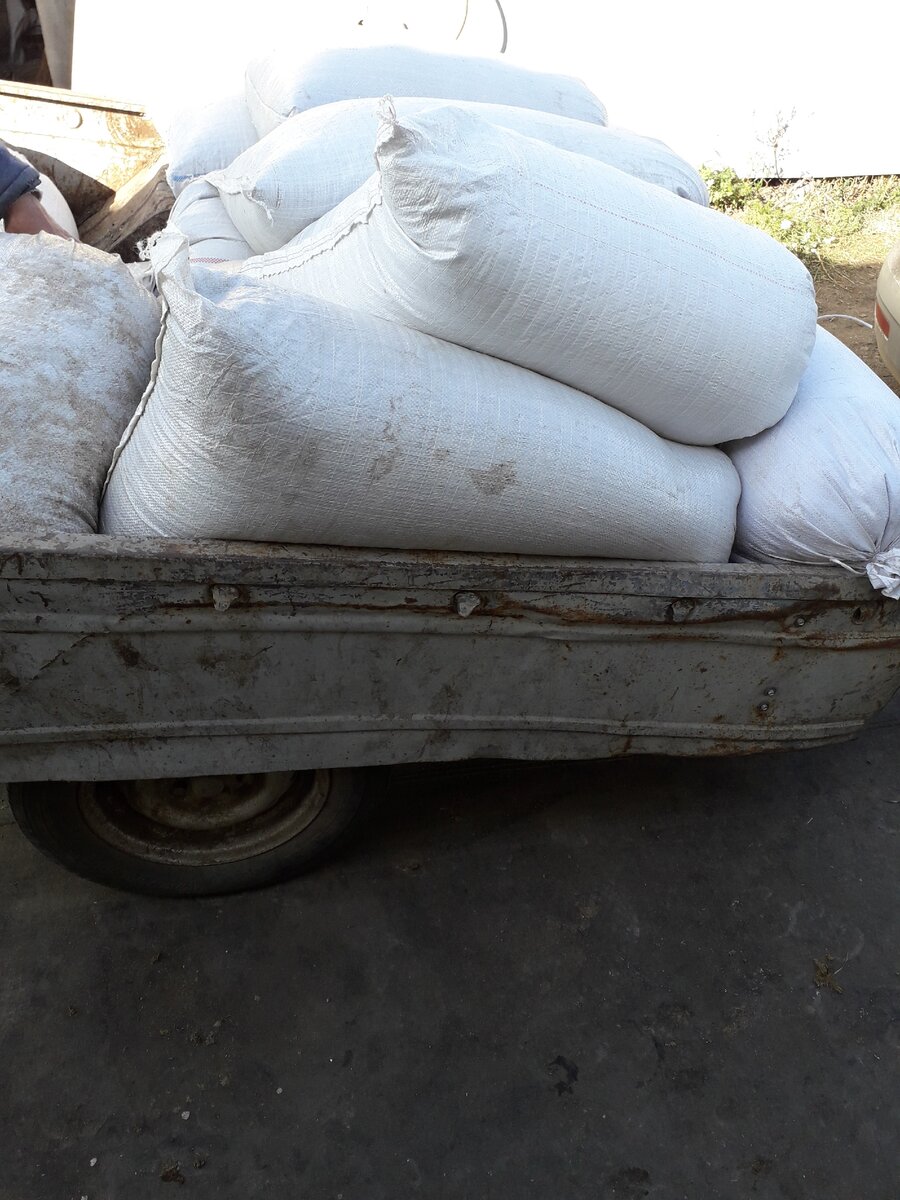 Зерно в мешках. Фото автора