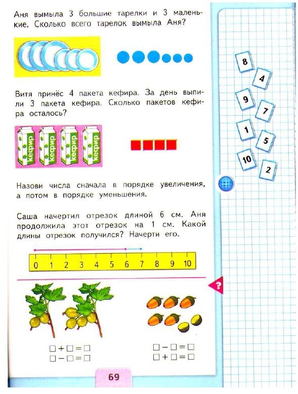 Картинки математика 1 класс 1 часть