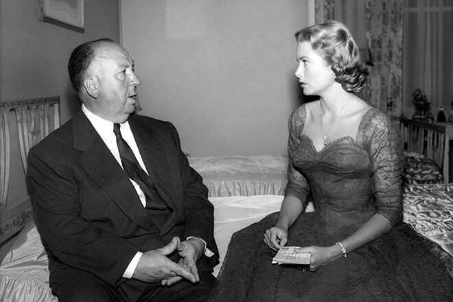 Альфред Хичкок и Грейс Келли, фото из сети Интернет