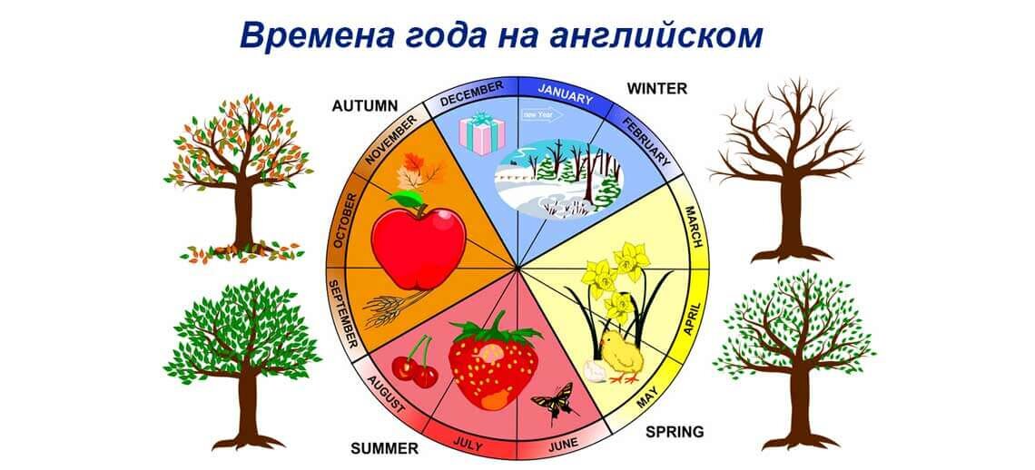 Времена года 2 класс английский язык презентация