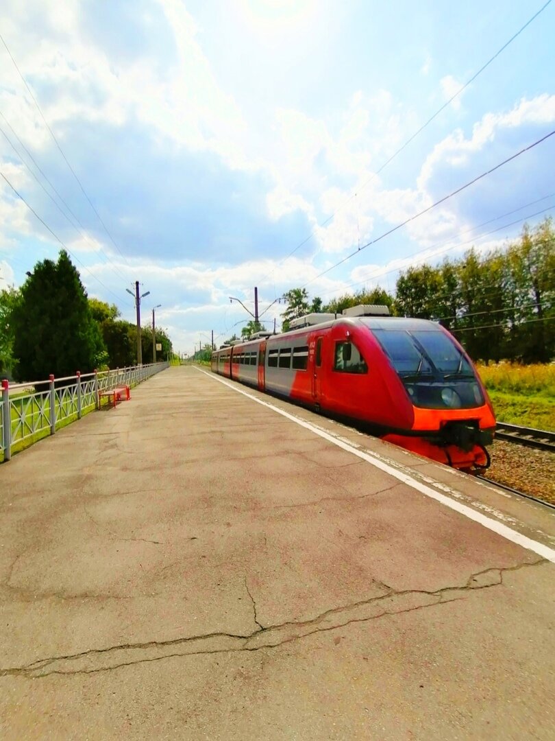 Пересадка на рельсовый автобус. Ст. Ожерелье