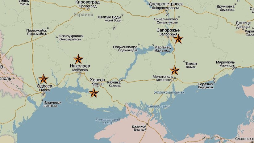 Карта где одесса