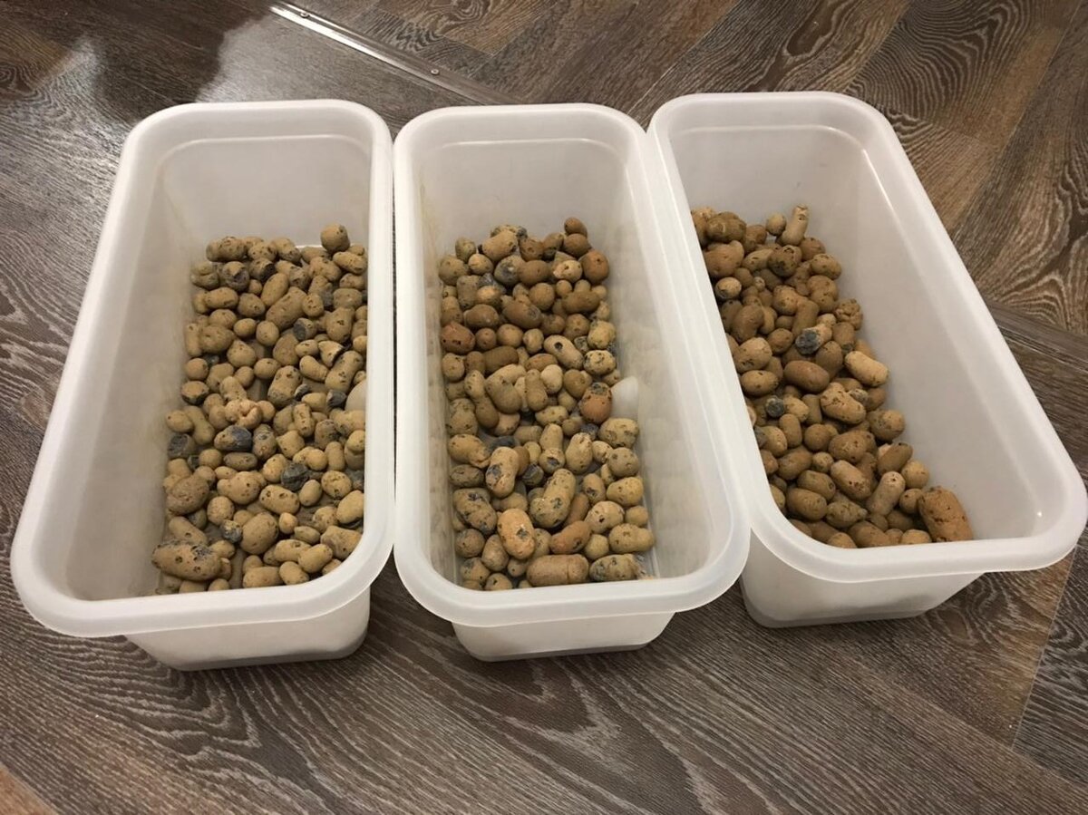 Керамзит уложен.