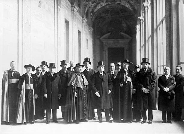 Делегации в день подписания Латеранских соглашений, 1929 год.