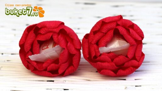 Подарки Поделки своими руками из конфет и бумаги DIY paper poppy Sweet Secret (И