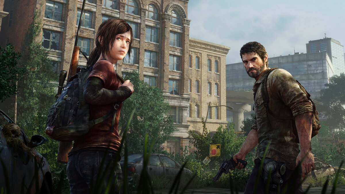 Игровая локация. Источник: https://www.wallpaperflare.com/static/901/689/248/the-last-of-us-apocalyptic-joel-ellie-wallpaper.jpg