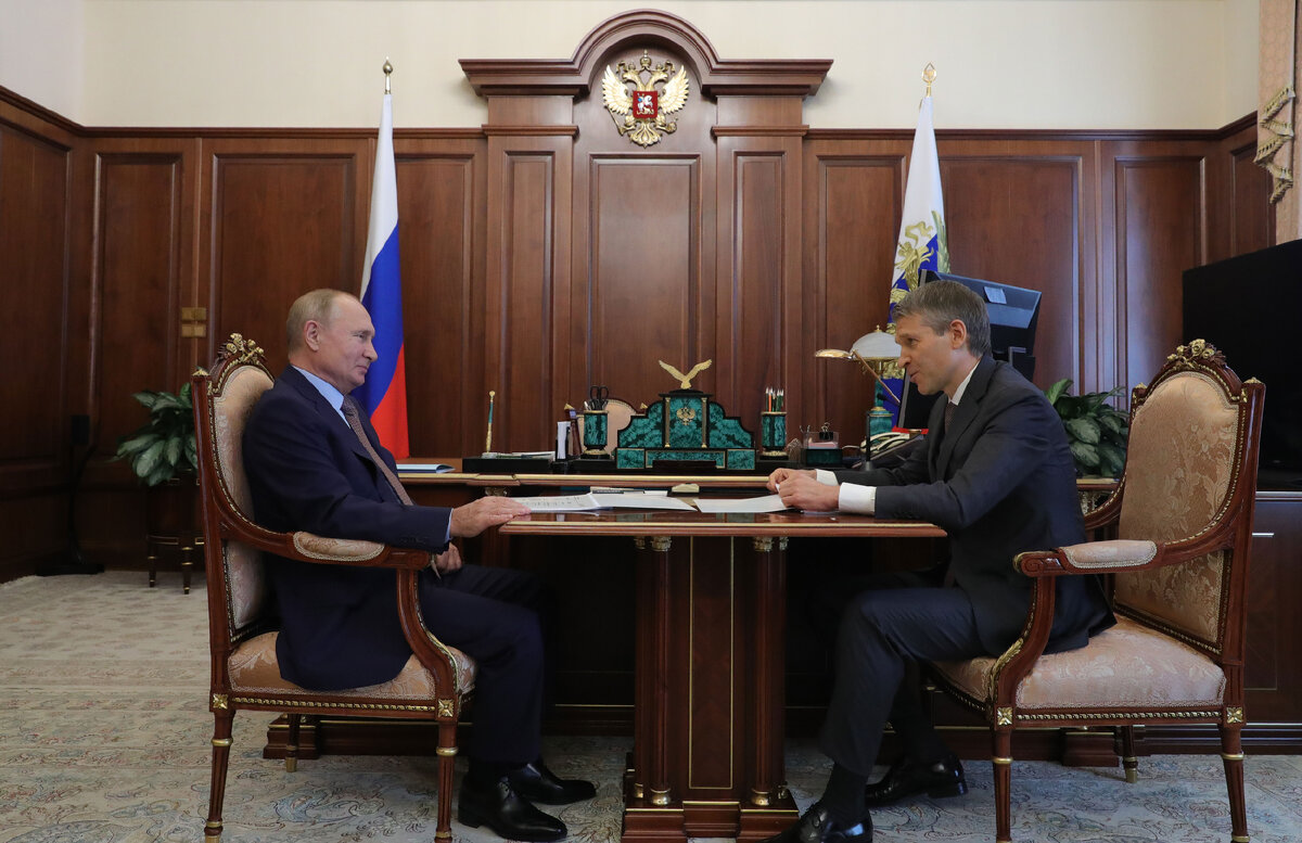 Борис Листов на встрече с президентом России Владимиром Путиным