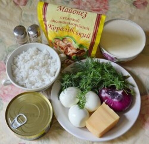 салат с печенью трески рецепт классический с рисом | Дзен