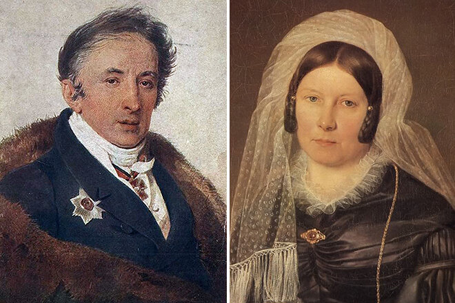 Николай  Карамзин и Екатерина Колыванова
