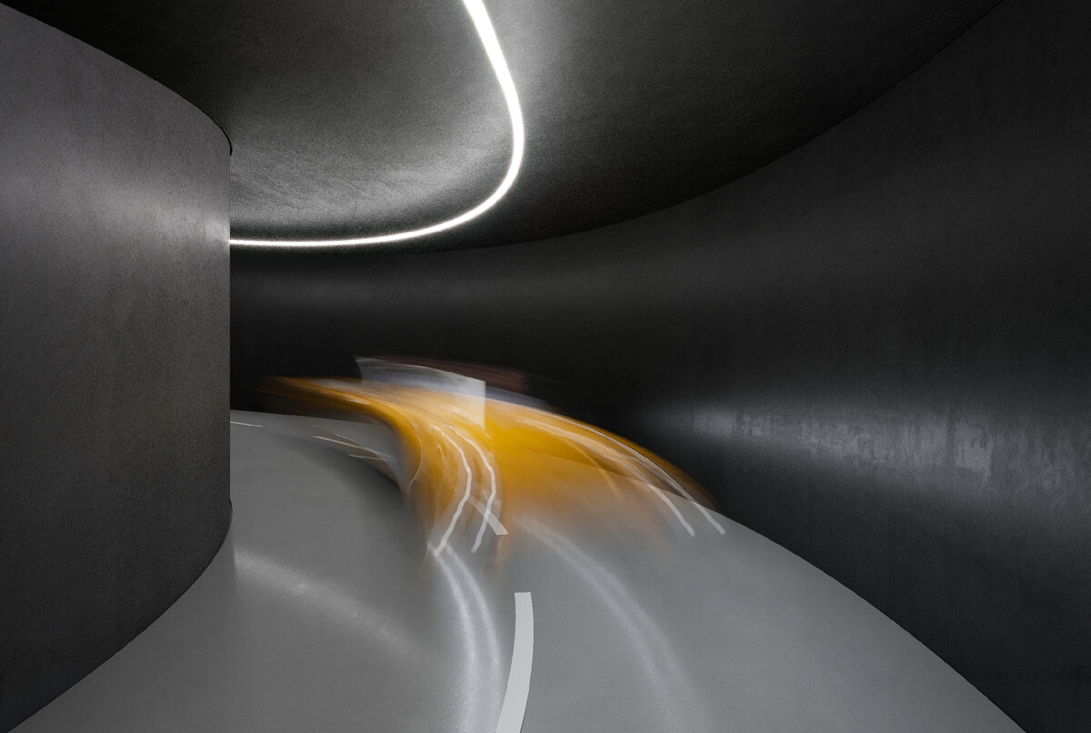 Рампа для въезда и выезда с паркинга