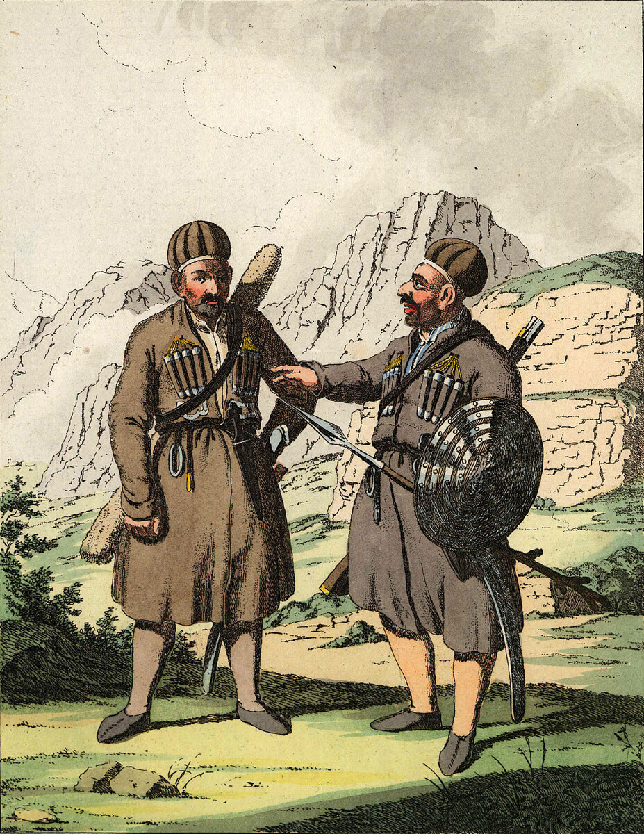 Два ингуша. Середина XIX века. Гейслер Христиан Готлиб