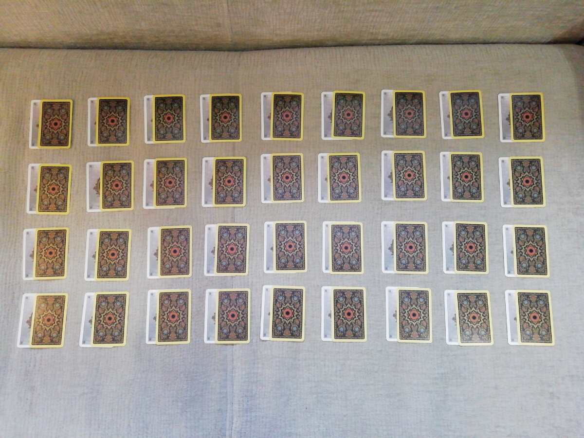 Это выглядит так, только ячеек 54