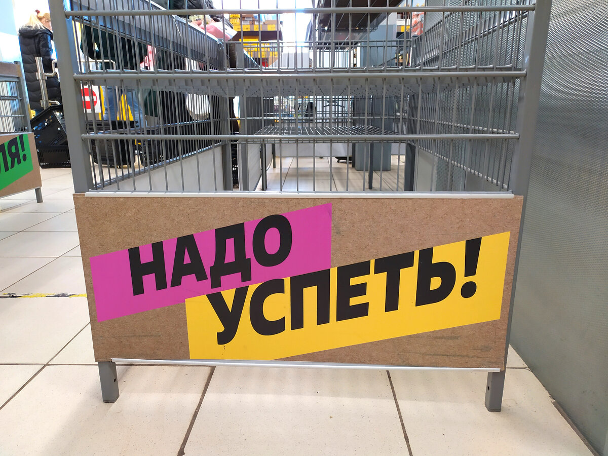 Все смели с полок. Паникеры... Они тоже как вредители. Лишь бы успеть... Фото автора