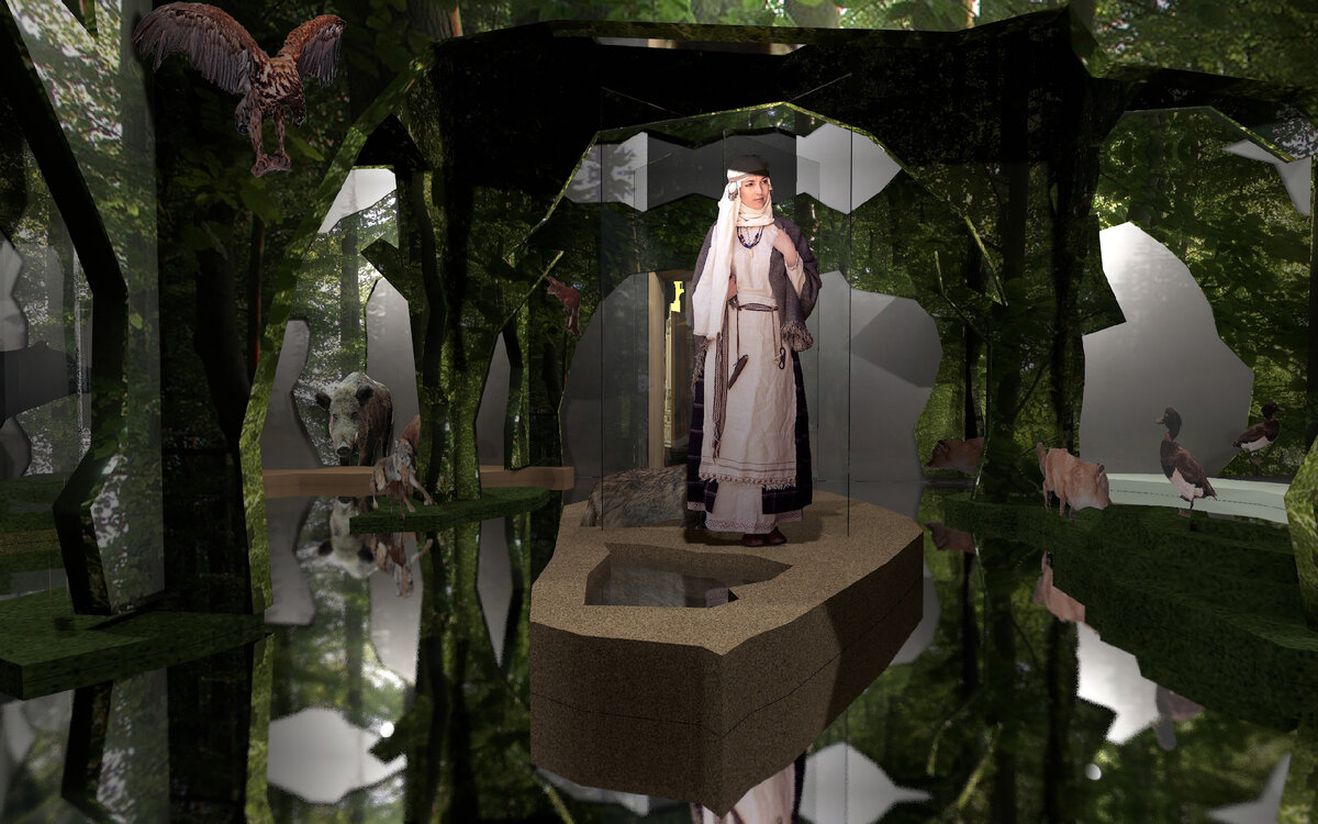 Художественный проект новой экспозиции. Разработчики - команда CULTLab. 