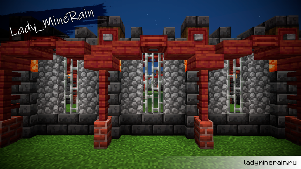 Красивый забор в майнкрафте #1 основной сегмент. 