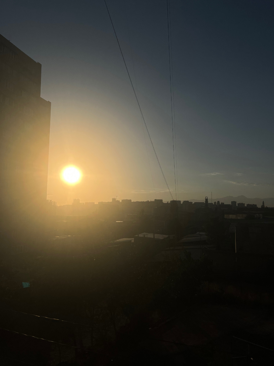 Закат над Ереваном
