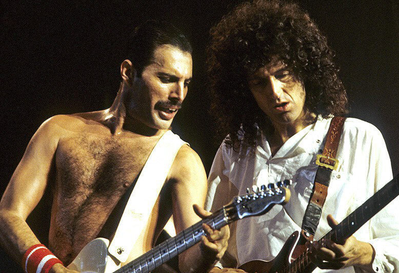 Брайан Мэй и Фредди Меркьюри