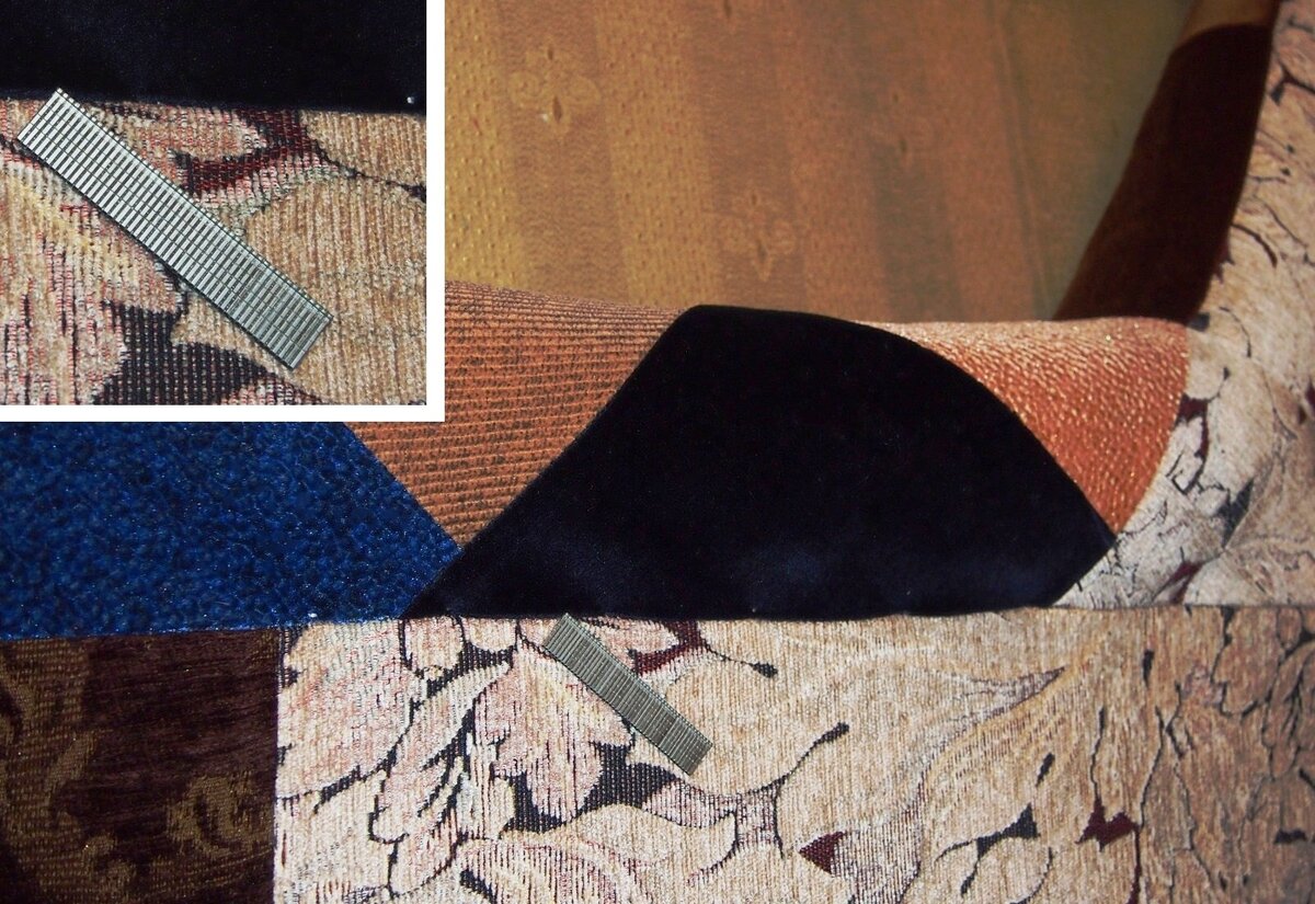 Прижала ткань