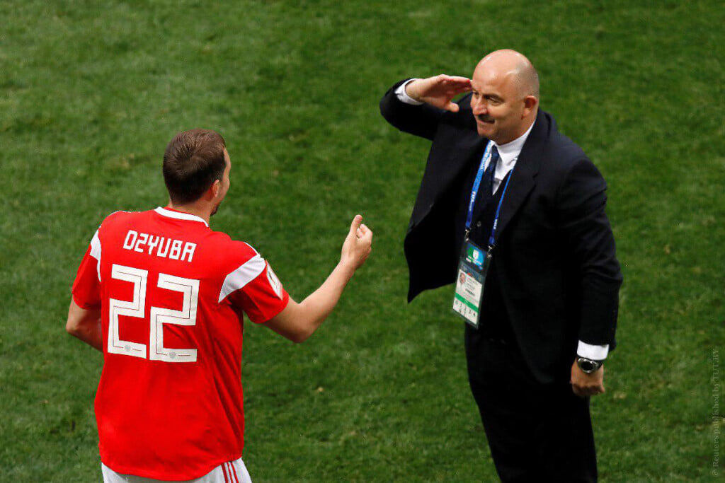 Сборная России начала побеждать во многом благодаря найденному нужному подходу тренера сборной Черчесова к форварду Дзюбе 