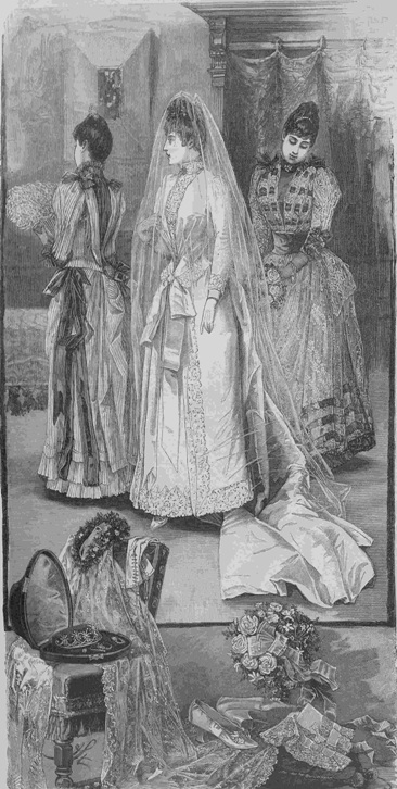 Иллюстрация из журнала "Модный свет", 1888