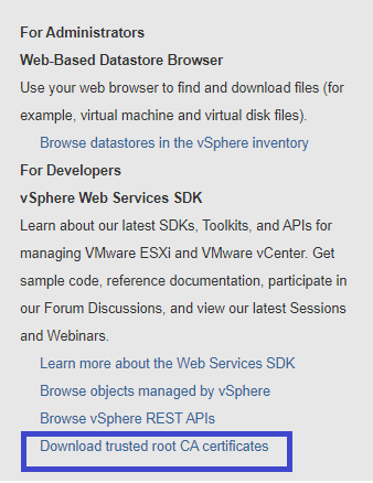  Download trusted root CA certificates 