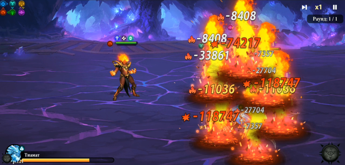 Destiny Summoner. Гефест в одиночку своим активным навыком может создать настоящий Ад на поле брани.