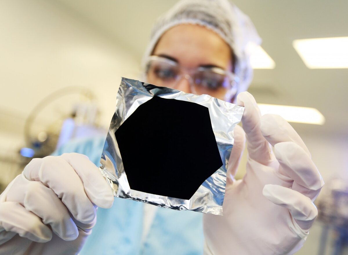 Vantablack на фольге