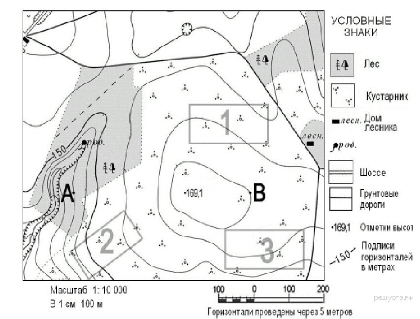 Карта для лесников