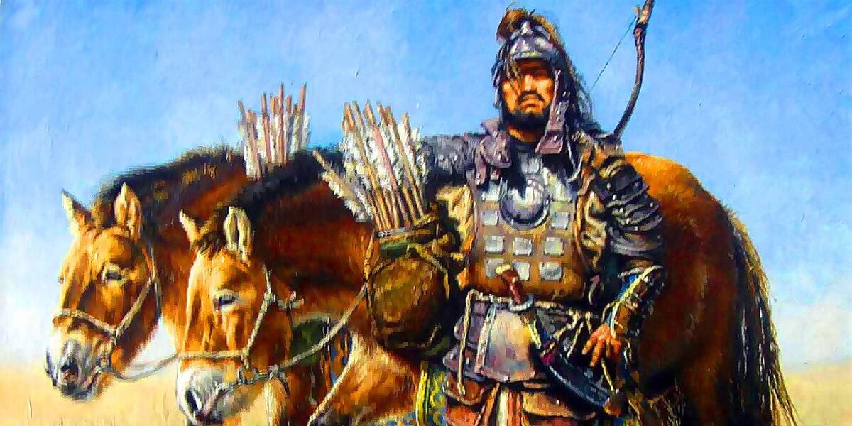 Монгольский воин в XIII веке.