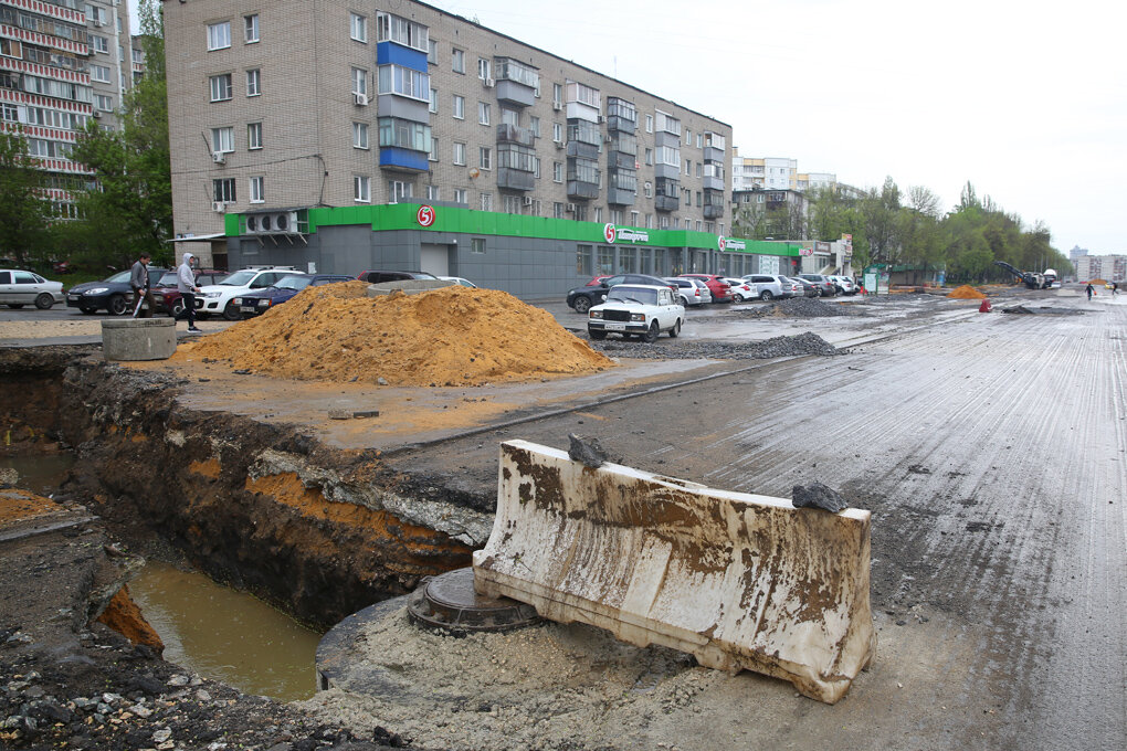 Ремонт дороги, фото взято из интернета для примера аудитории.