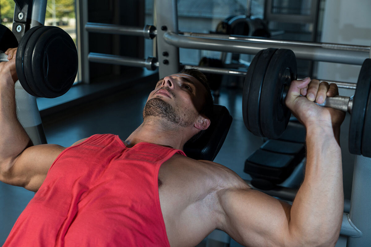 Incline Dumbbell hex Press