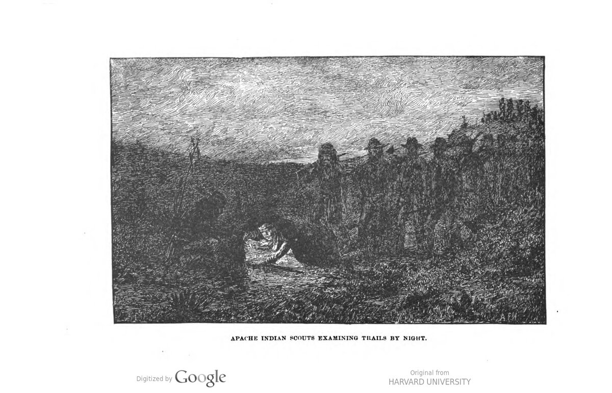 Апачи скауты осматривают тропу во время ночного марша