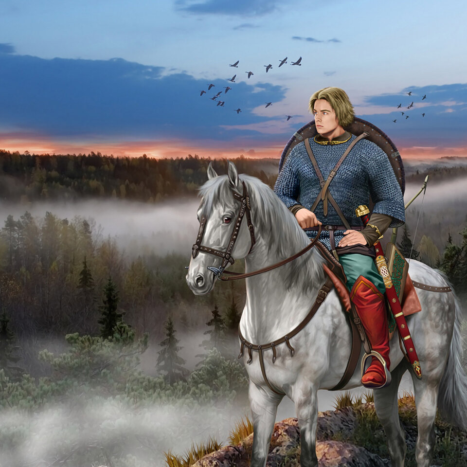Алеша Попович. Иллюстрация