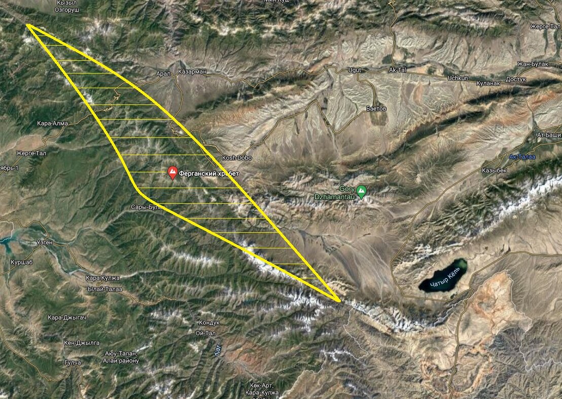 Спутник карта кыргызстан баткен