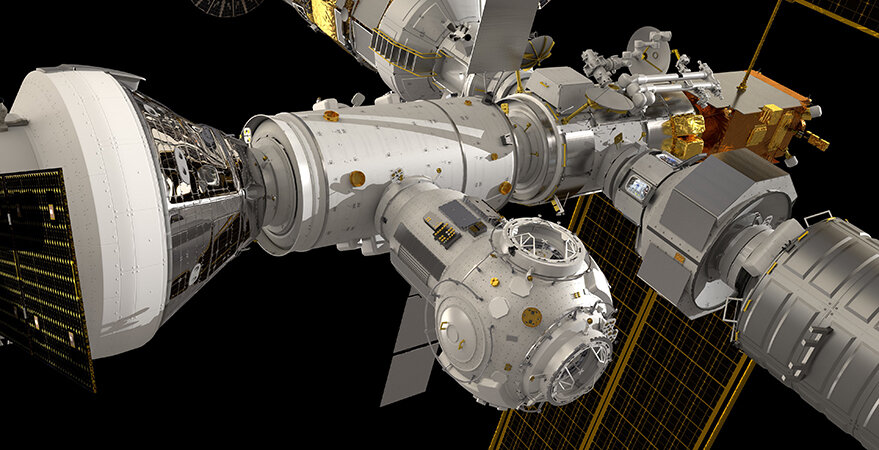 Lunar Gateway. Изображение ©ESA