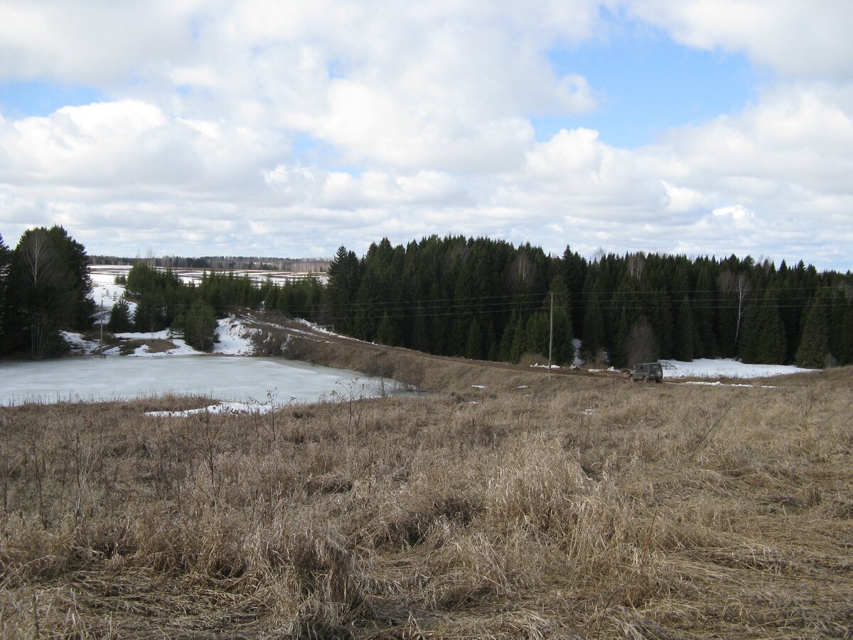 Пруд у деревни