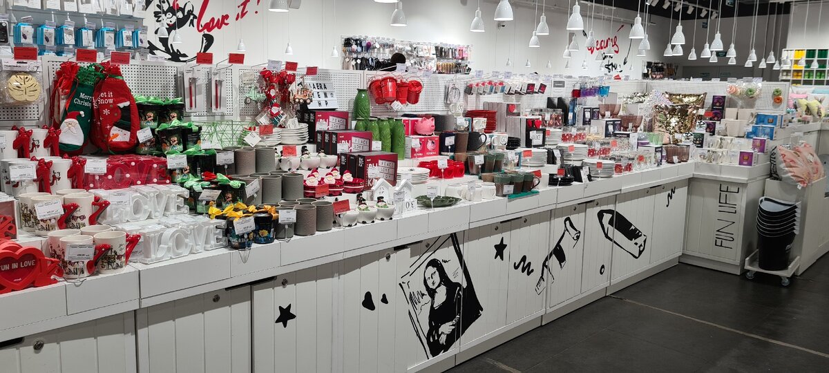 общий вид витрин