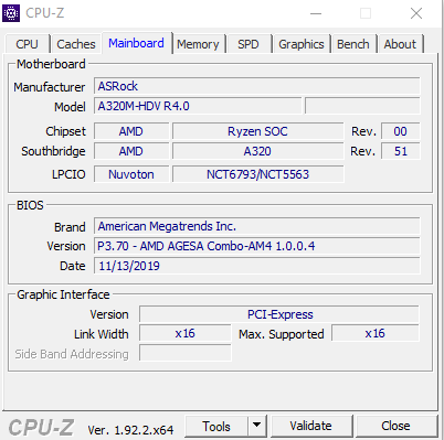 Подробная информация о мат. плате