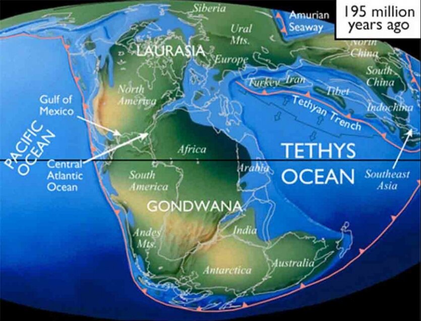 Земля 195 миллионов лет назад